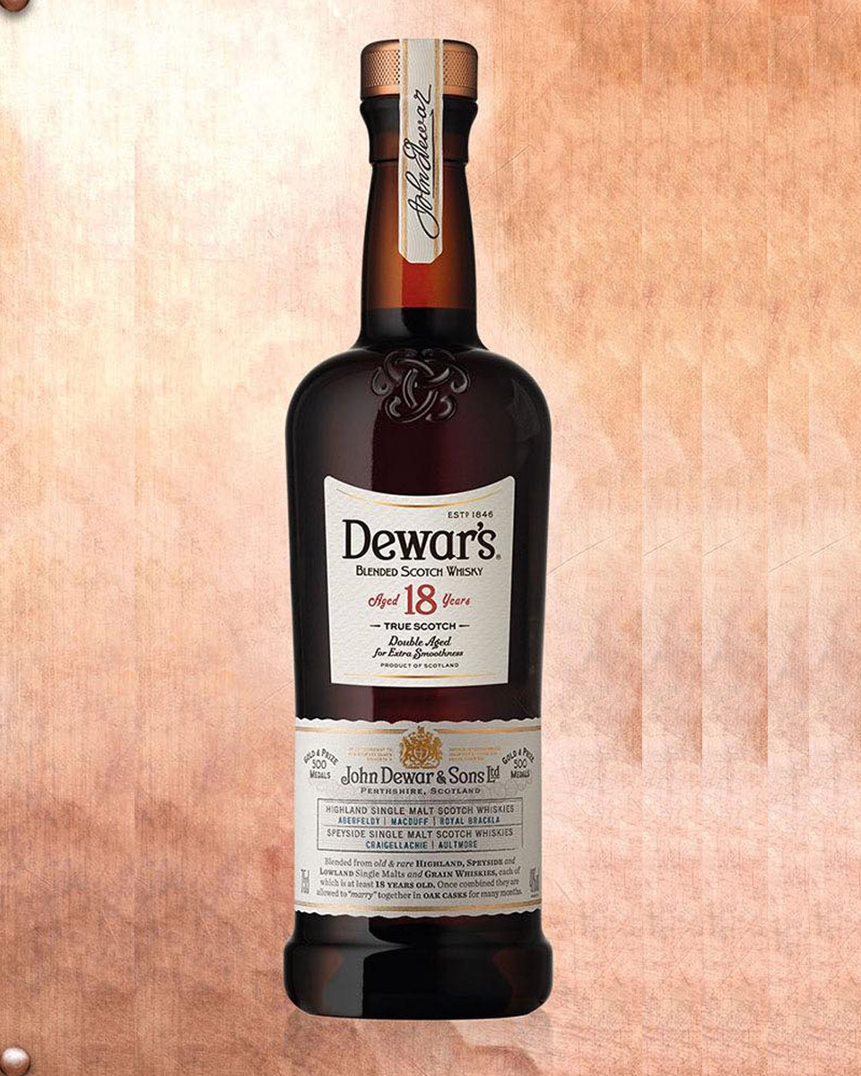 DEWAR'S AGED 18 YEARS BLENDED SCOTCH WHISKY (750 ml)