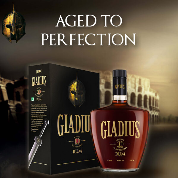 GLADIUS BLENDED 10 YEAR OLD GOLD RESERVA RUM