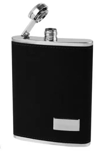 Leather Coated Hip Flask