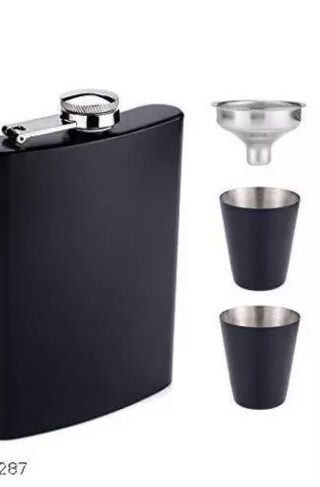 Hip Flask with 2 Shot Glasses
