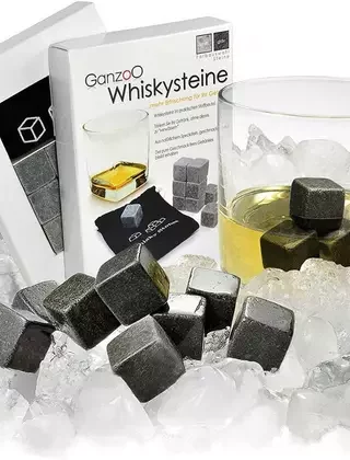 Reusable 9 Ice Cubes Whisky Chilling Stones & Freezer Storage Stone